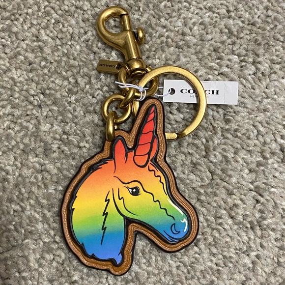 Coach Rainbow Unicorn Bag Charm 1226